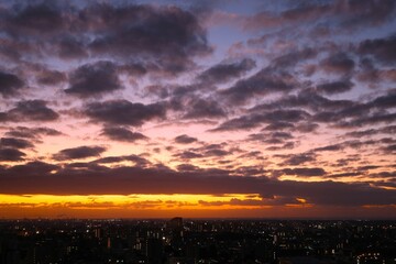 太平洋の朝焼け