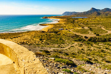 Sea shore, coast landscape in Spain.