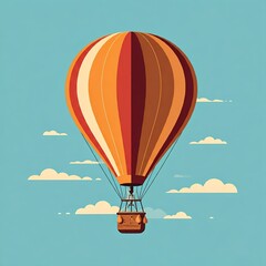 Fototapeta premium A hot air balloon in the sky