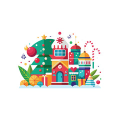 Christmas Icons Celebrate the Season with Festive Vector Designs and Logos