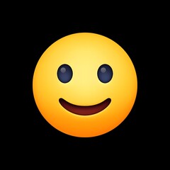 Fototapeta premium Smiling Face Emoji: A Symbol of Happiness and Positivity 