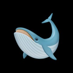 Obraz premium Whale Emoji 