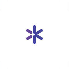 light k letter spark bright logo