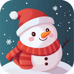 Naklejka premium Cute Christmas icon