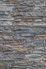The stone wall texture background natural color. Background of stone wall texture photo. Natural stone wall texture for background. Old Brick texture, Grunge brick wall background.