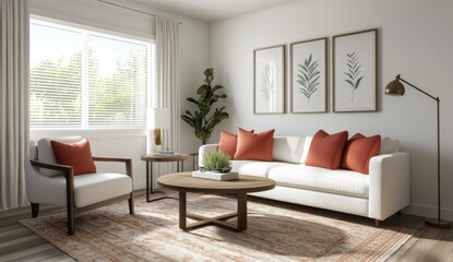 Cozy Living Room With Rustic Decor