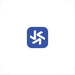 abstract star gathering checkmark logo