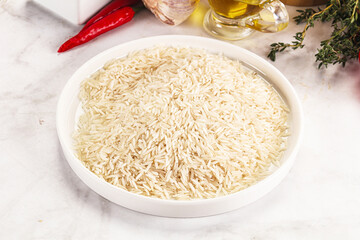 Indian cuisine - raw basmati rice