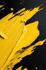 Yellow Paint Close-Up