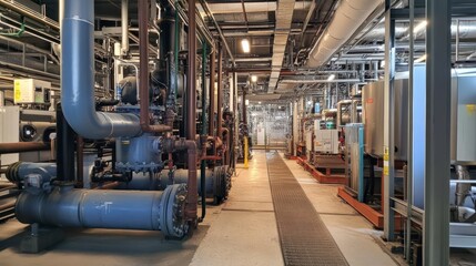 Energy plant piping