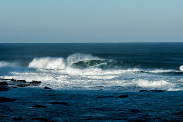 Morning surf wave near Ocean Road, Victoria, Australia
