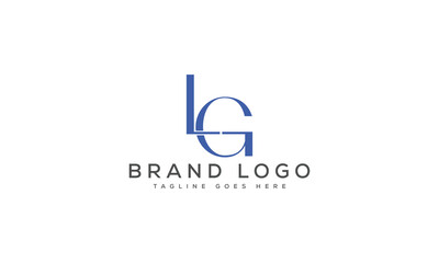 letter LG logo design vector template design for brand.