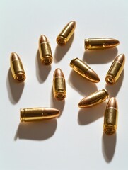 Bullet Shells on White Surface