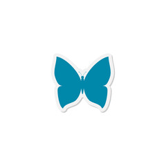 Butterflies sticker icon isolated on transparent background