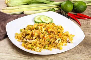 Asian Fried rice with seafood