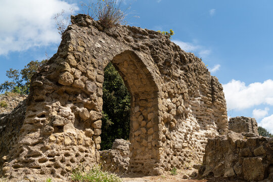 Archeology in Cumae in the Phlegraean fields - Pozzuoli - Naples