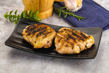 Two Tasty grilled chicken thighs