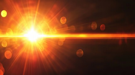 Bright Sunlight Burst with Radiant Light Effects