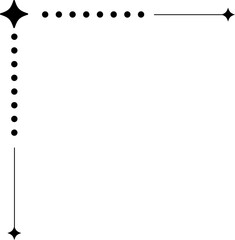 Minimalist aesthetic line frame