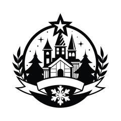 Christmas Icons Celebrate the Season with Festive Vector Designs and Logos