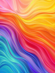 Obraz premium Minimalistic Rainbow Abstraction