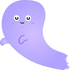 cute ghost cartoon , halloween