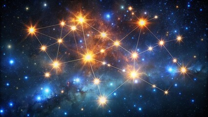 Fototapeta premium Witness the enchanting Carina Constellation set against a brilliantly clear night sky, where countless stars twinkle