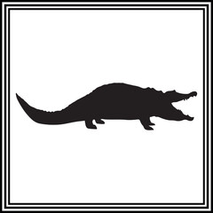 
Vector graphics of  an  crocodile