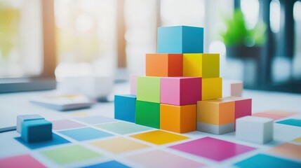 AI software generating color palettes and mood boards for a branding project, AI in branding, design automation