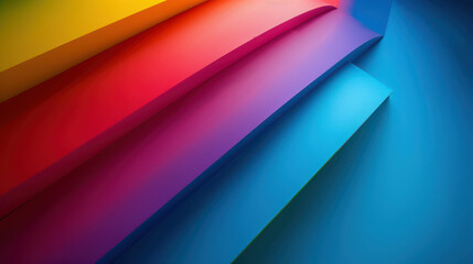 Fototapeta premium Minimalistic Rainbow Abstraction