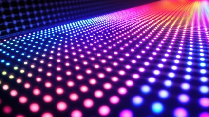 Colorful Light Pattern with Dots and Gradient Effects