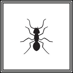 Small ant vector illustration.