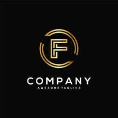F professional logo design for business