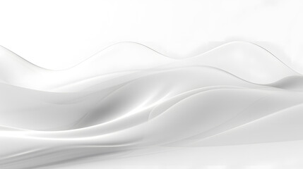 Fototapeta premium White abstract wave background with white background 