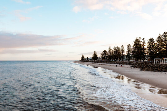 Brighton Beach in South Australia early morning