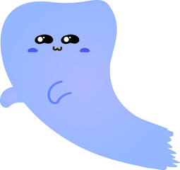 cute ghost cartoon , halloween