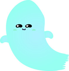 cute ghost cartoon , halloween