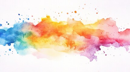 Obraz premium Vibrant Watercolor Abstract Art Design