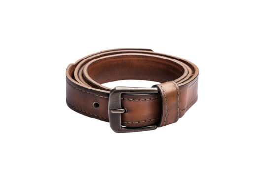 Classic belt with a metal buckle