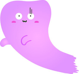 cute ghost cartoon , halloween