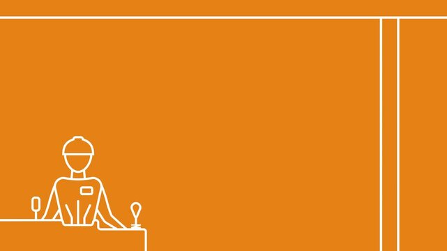 Crane loading container cargo terminal animation
