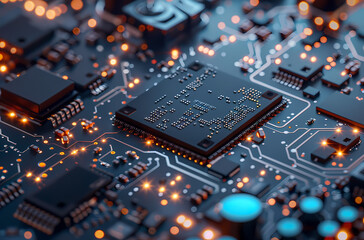 Fototapeta premium electronic circuit board