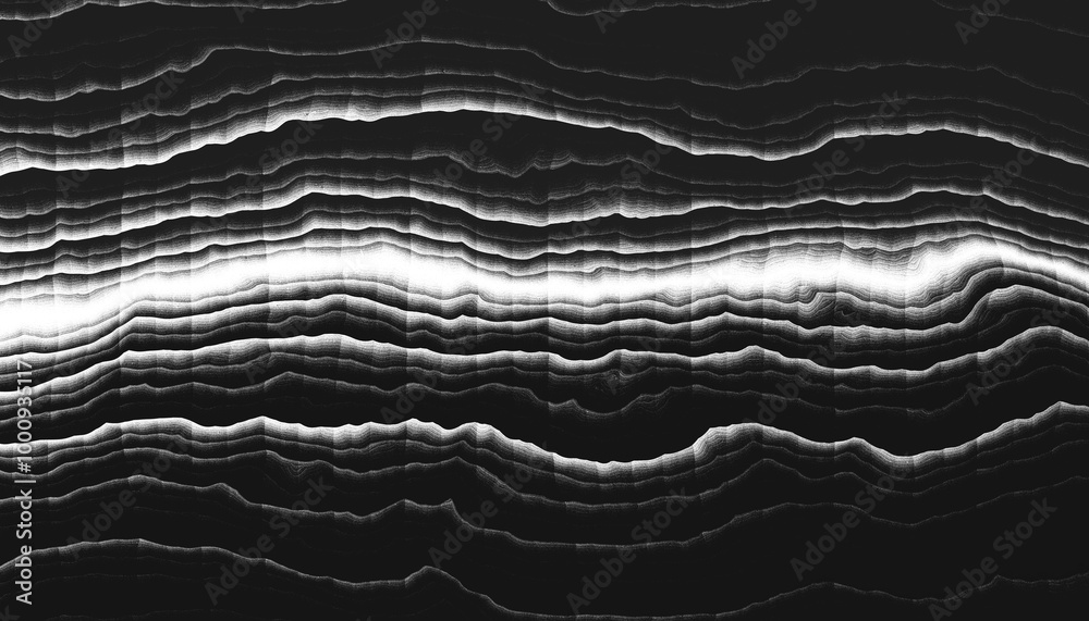 Aufkleber Modern abstract overlay transparent background texture with layers of black and gray transparent material in grunge lines in random geometric