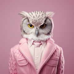 Fashionable owl
