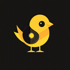 Beautiful Chick Logo, Baby Animal Design for Your Corporate and Business Graphic Resource or Creative Project, Ai Generative