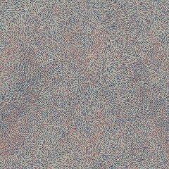 Seamless abstract geometric pattern with drops, dots, lines. Blue, grey, orange colors. Illustration. Digital design for textile fabrics, wrapping paper, background, wallpaper, cover