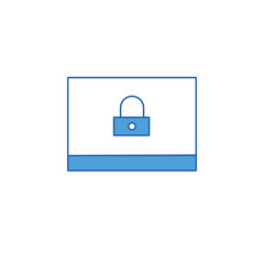 Cybersecurity and Data Protection, Vector icon having editable stroke width
