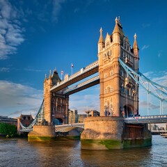 Tower Bridge in London, AI generated