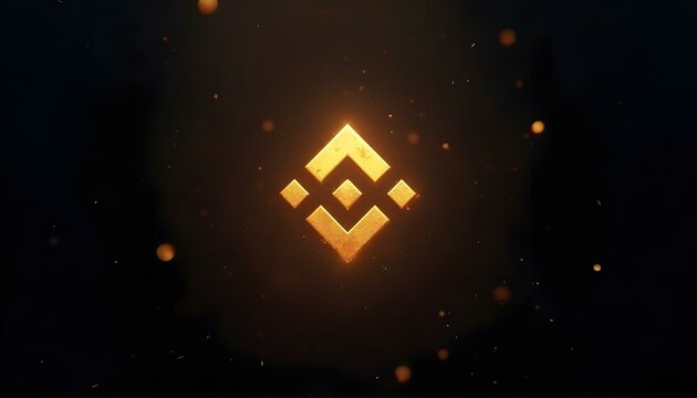 Cryptocurrency crypto Binance BNB logo