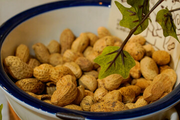 peanuts in a bowl